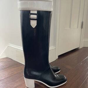 Burberry rain boots
